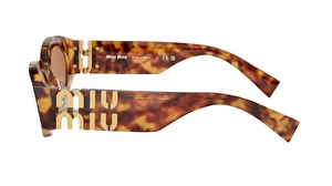 MIU MIU  11WS 4BW-2Z1 54  Kadın KAHVE Oval Çerçeve Güneş Gözlüğü