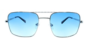 HERMOSSA  1376 C1 56  Unisex GRİ Köşeli Çerçeve Güneş Gözlüğü