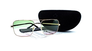 HERMOSSA  1376 C4 56  Unisex GOLD Köşeli Çerçeve Güneş Gözlüğü