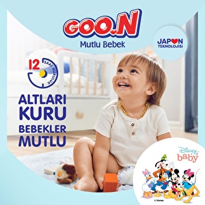 Goon Bebek Bezi Mutlu Bebek 5 Numara 12-20 kg Aylık Fırsat Paketi 200 Adet