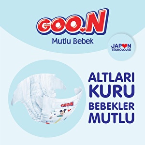 Goon Bebek Bezi Mutlu Bebek 4 Numara 9-14 kg Aylık Fırsat Paketi 200 Adet