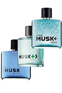 Avon Musk Marine Fresh ve Freeze Erkek Parfüm Paketi