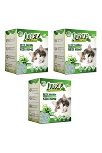 Jungle Aloe Veralı Aktif Karbonlu Kedi Kumu 6 lt x 3 Adet