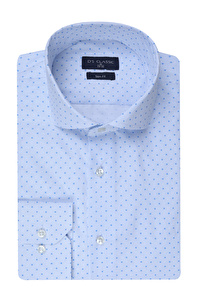 Ds Damat Slim Fit Beyaz Baskili Gömlek 2HF022106185M