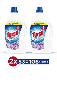 Tursil Sıvı Çamaşır Deterjanı 2x 3440ml (106 Yıkama) Leylak Bahçesi 