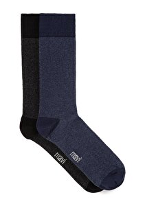 2li  Lacivert Siyah  Soket Çorap Seti 092027-28417