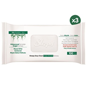 Sleepy Easy Clean Yüzey Temizlik Havlusu 3x100 (300 Yaprak)