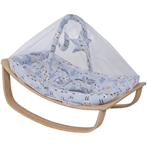 Mamma Zoe 2 Natural Ahşap Sallanır Ana Kucağı