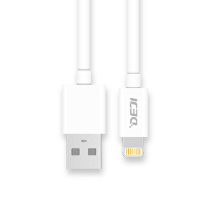 Deji iPhone 5/5s/SE Şarj ve Data Kablosu Lightning Beyaz 1.2M
