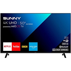 Sunny SN50FMN242 Frameless 50'' 127 Ekran 4K Webos Smart Wifi Led TV