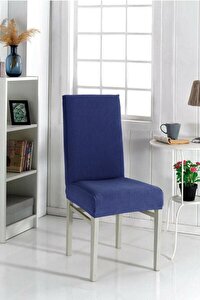 Fatih Bambu Standart 6lı Sandalye Örtüsü - Mavi