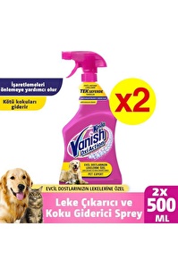 Vanish Kosla Pet Leke Çıkarıcı ve Koku Giderici Sprey 500 mL x 2