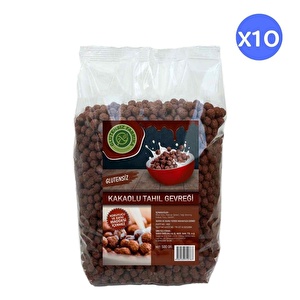 (10 PAKET) GLUTENSİZ KAKAOLU TAHIL GEVREĞİ AVANTAJLI PAKET 500 GRAM (5 KG)
