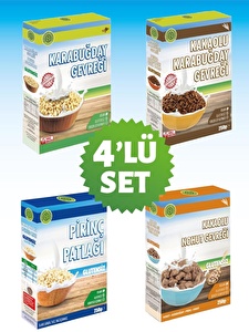 Şekersiz ve Glutensiz Kahvaltılık Paketi (4 Paket)