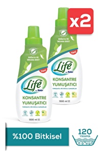 Life By Fakir Bitkisel Bazlı Çamaşır Yumuşatıcısı 1500 ml x 2 Adet
