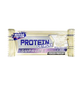 Beyaz Çikolatalı Supreme Crunchy Protein Bar (40 gr) - Muscle Station