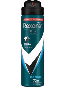 Rexona Men Erkek Sprey Deodorant Invisible Ice Fresh 72 Saat Kesintisiz Üstün Koruma 150 ml