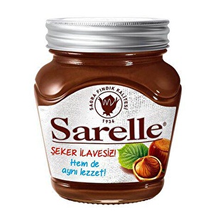 Sarelle Şekersiz Kakaolu Fındık Ezmesi 350 gr