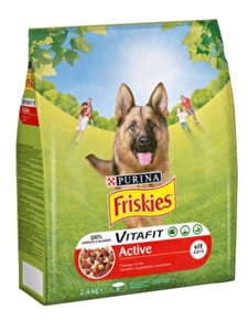 Friskies Etli Aktif Köpek Maması 2,4 KG