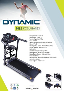 Dynamic Mile Katlanabilir Masajlı Koşu Bandı