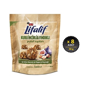 Eti Lifalif Kuru Incirli Fındıklı Yulaf Topları 38 G x 8 Adet