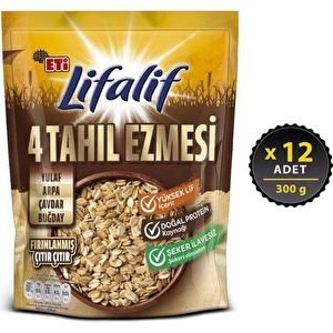 Eti Lifalif 4 Tahıl Ezmesi 300 g x 12 Adet
