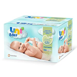 Uni Baby Hassas Dokunuş Islak Mendil 12'li 52x12 Yaprak