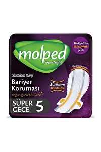 Molped Supernight Hijyenik Kadin Pedi 5'li