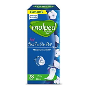 Molped Günlük Uzun Ped İlk Ve Son Gün 28'li