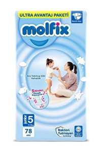 Molfix Bebek Bezi Ultra Fırsat Paketi Junior 5 No 78 li
