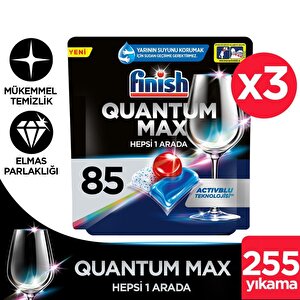 Finish Quantum Max Bulaşık Makinesi Deterjanı 3 x 85 Tablet
