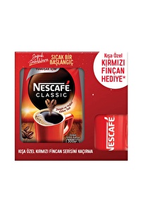 Nescafe Classic 300 gr Eko Paket Çözünebilir Kahve – Bardak Hediyeli