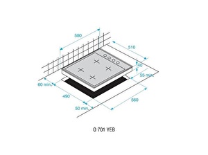 Arçelik O 701 YEB Ankastre Ocak