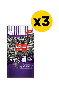 Tadım Ayçekirdeği 180 Gr Bol Tuzlu Kavrulmuş Siyah X 3 Adet