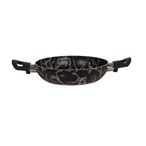 Mehtap Siyah Mermer Desenli Sahan 20 Cm