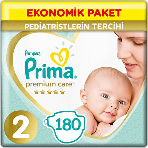 Prima Premium Care 2 Beden Bebek Bezi Yenidoğan 3*60 180 Adet