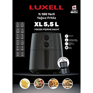 Luxell Airfryer Fritöz 5,5 litre Lx-fc5130