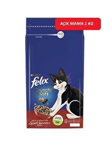 Felix Sığır Etli ve Tavuklu Yetişkin Kedi Maması 1 KG