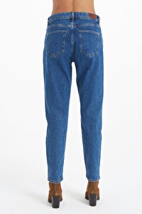 Sydney Mavi Yüksek Bel Slim Straight Fermuarlı Jean Pantolon C 4529-019