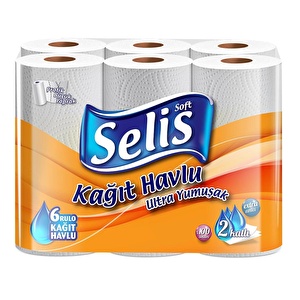 Selis Çift Katlı 6 lı Kağıt Havlu