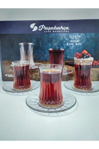 Paşabahçe elysia kristal çay bardağı seti takımı - 12 parça çay seti 950054