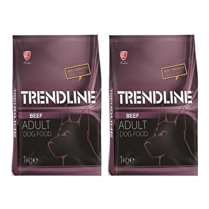 Trendline Biftekli Yetişkin Köpek Maması 1 Kg 2 Adet