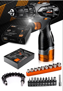 ProJcb Plus Black Orange JSR 1800 Lİ Akülü Vidalama Matkap + Set Hediyeli