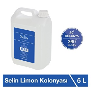 Selin Limon Kolonyası 5 Litre 80 Derece (SLNLMNKLNYS5LT)