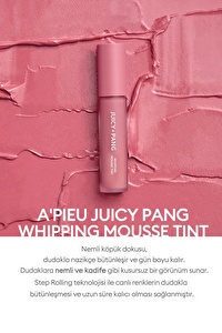 Nemli,Pürüzsüz Görünüm Sunan Renklendirici Whipping Tint5,5g Juicy-Pang Whipping Mousse Tint(PK01)