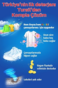 Tursil Sıvı Çamaşır Deterjanı 4 x 2145ml (132 Yıkama) Kır Çiçekleri