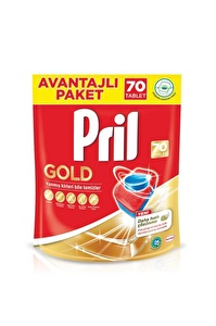 Pril Gold 280 Yıkama Bulaşık Makinesi Deterjanı Tableti (4 x 70'li Paket)