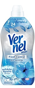 Vernel Max Konsantre Çamaşır Yumuşatıcısı 2 x 1320ml (110 Yıkama) Çiçek Ferahlığı + Buz Serinliği