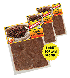   KARE DILIMLI DANA KAVURMA ÜÇLÜ PAKET