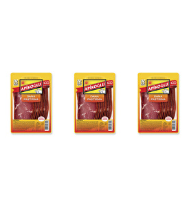 DİLİMLENMİŞ SEÇME DANA PASTIRMA 90 GR. ÜÇLÜ PAKET (TOPLAM 270 GR.)